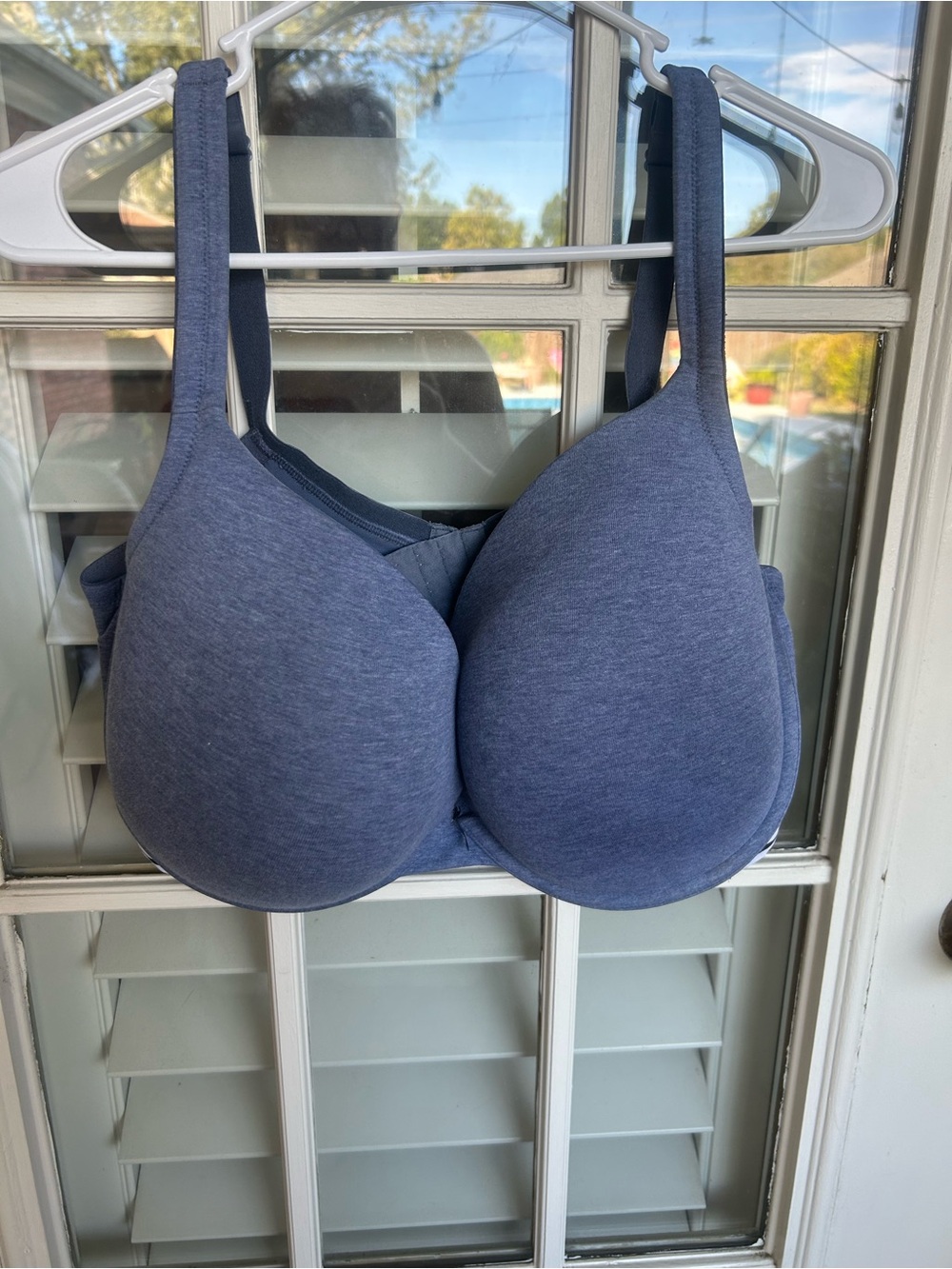 Cacique Heather Slate Blue Padded Wireless Bra